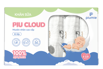 Khăn sữa Muslin nhăn 6 lớp