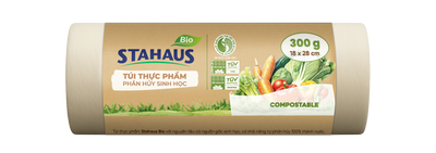 Túi đựng thực phẩm PHSH STAHAUS BIO 18x28cm (300g/cuộn)