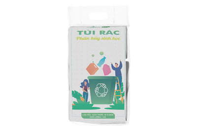 Túi rác THSH GREEN ECO 45x55cm (màu đen) (3 cuộn/1kg)