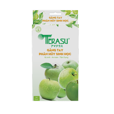Găng tay THSH TERASU (60 cái/hộp) (quả táo) (100g/hộp)