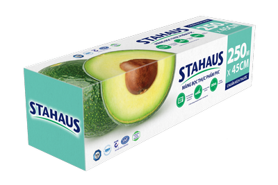 Màng bọc thực phẩm PVC STAHAUS 45cm x 250m