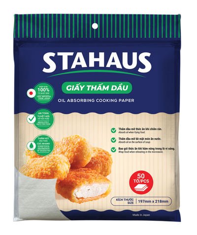 Giấy thấm dầu STAHAUS 197x218mm (50 tờ)