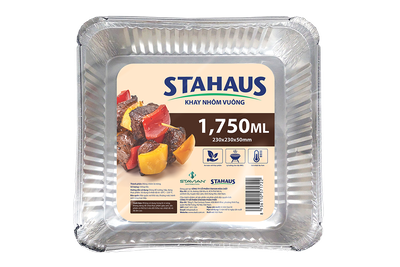 Khay nhôm vuông Stahaus 1750ml (3 cái/gói)
